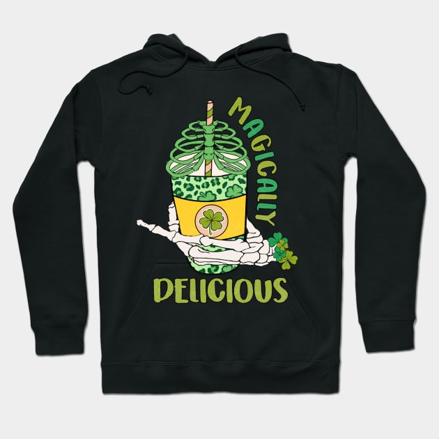 Magically Delicious Saint Patrick's Day Frappuccino Hoodie by ThriceCursedPod